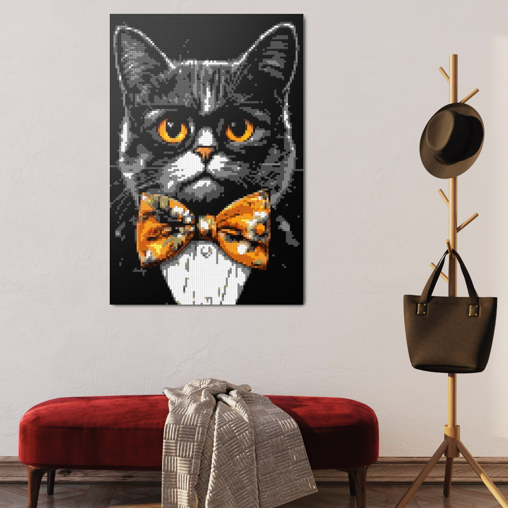 Hipster cat Looper mosaic