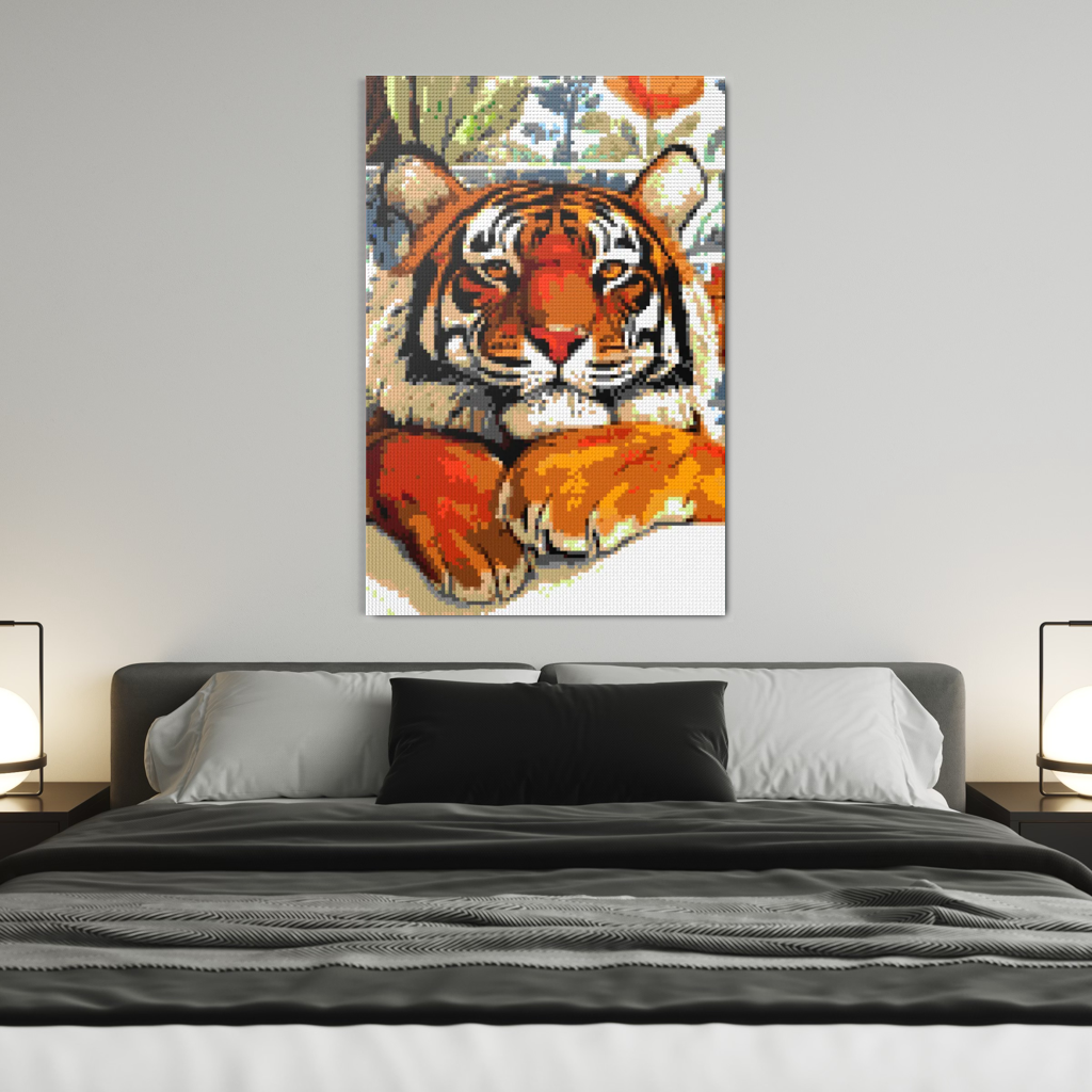 Tiger in bathtube Mosaic