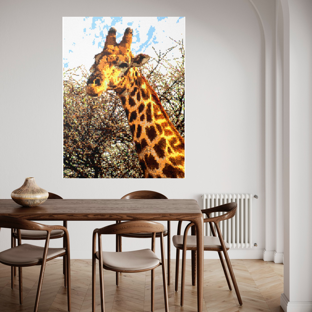 African Giraffe Portrait Large