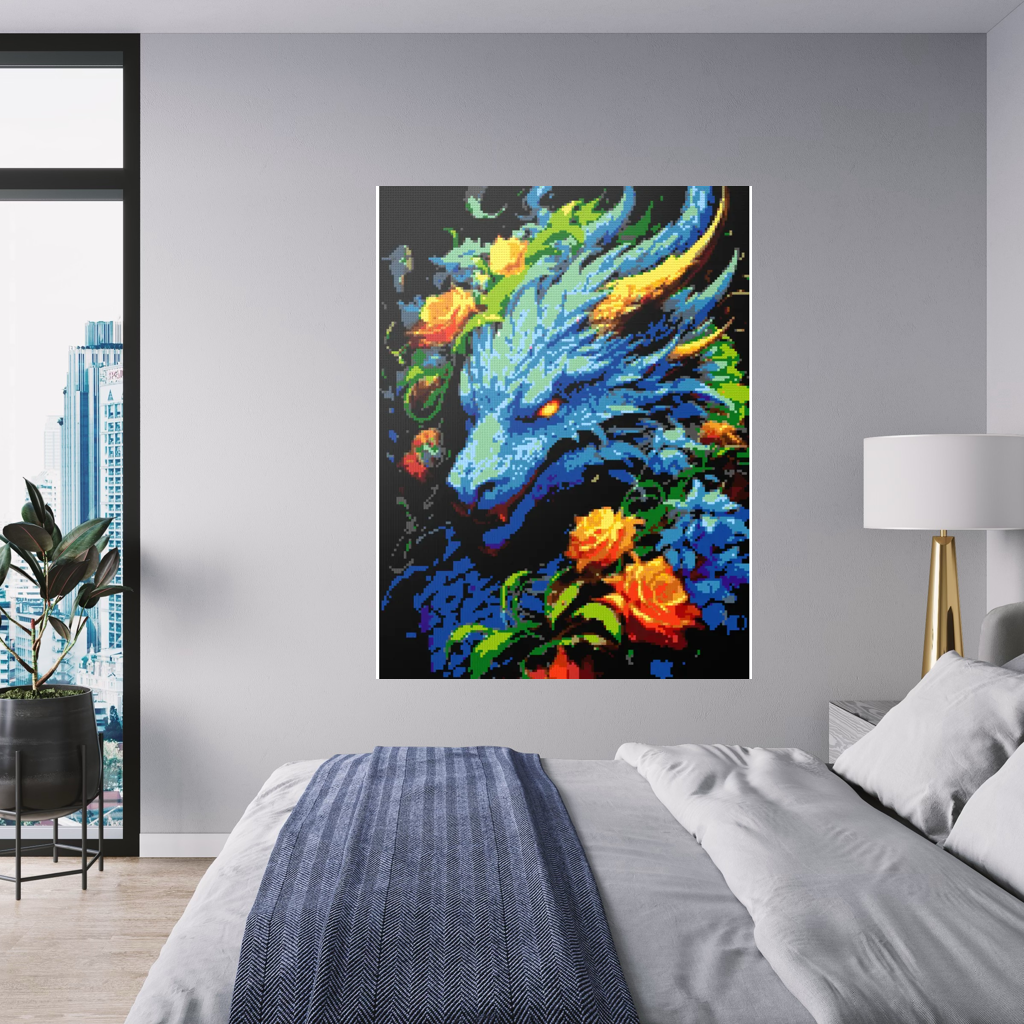 Blue Dragon mosaic