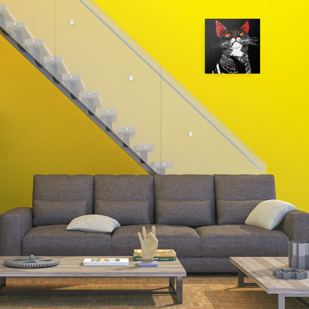 Cat Star mosaic