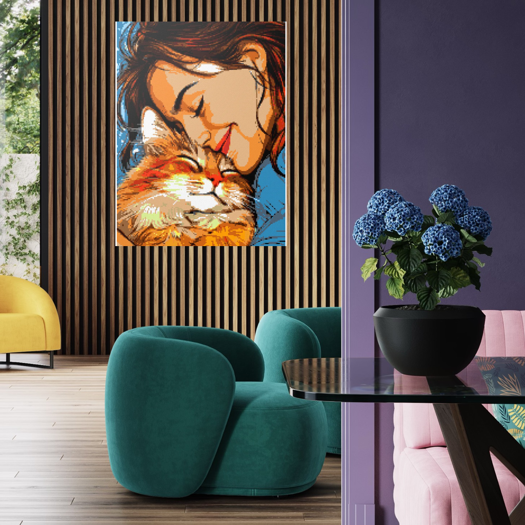 My cat is my love mosaic