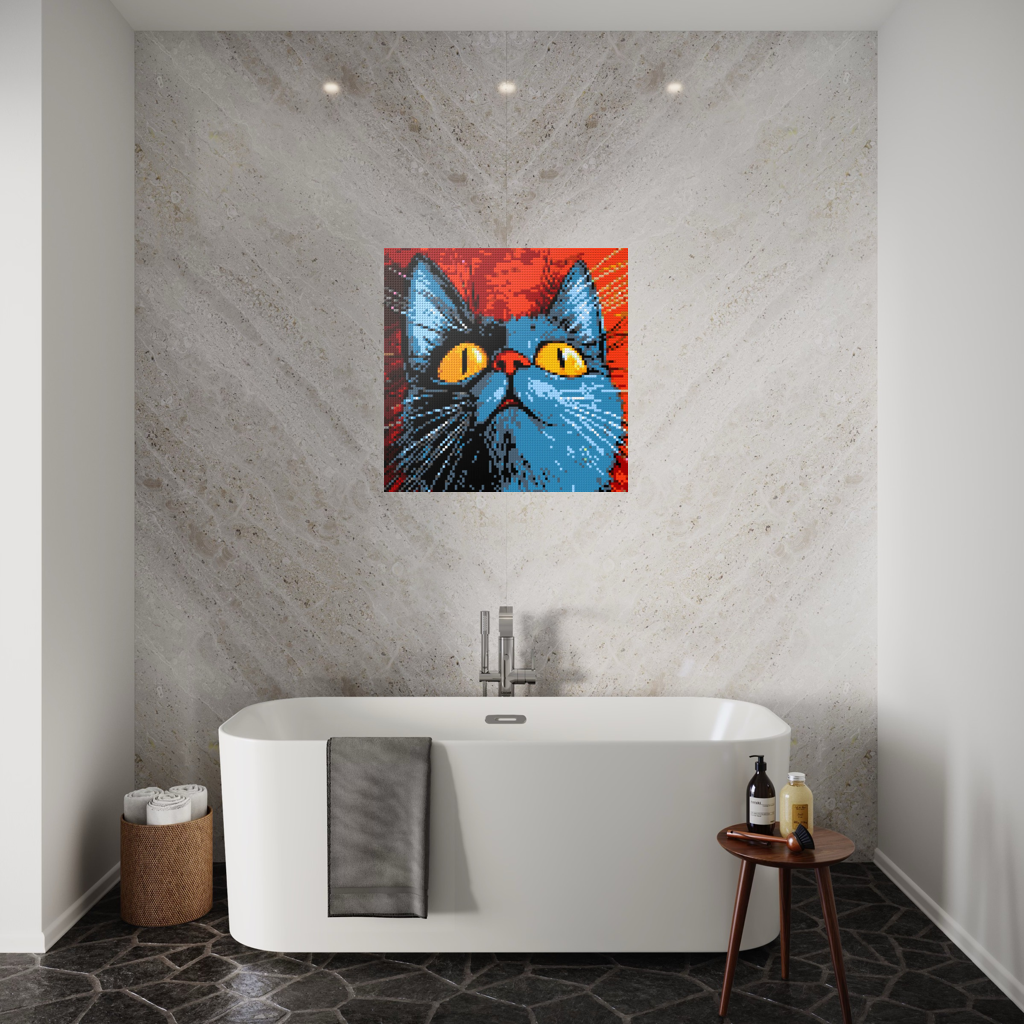 Cat Toby mosaic
