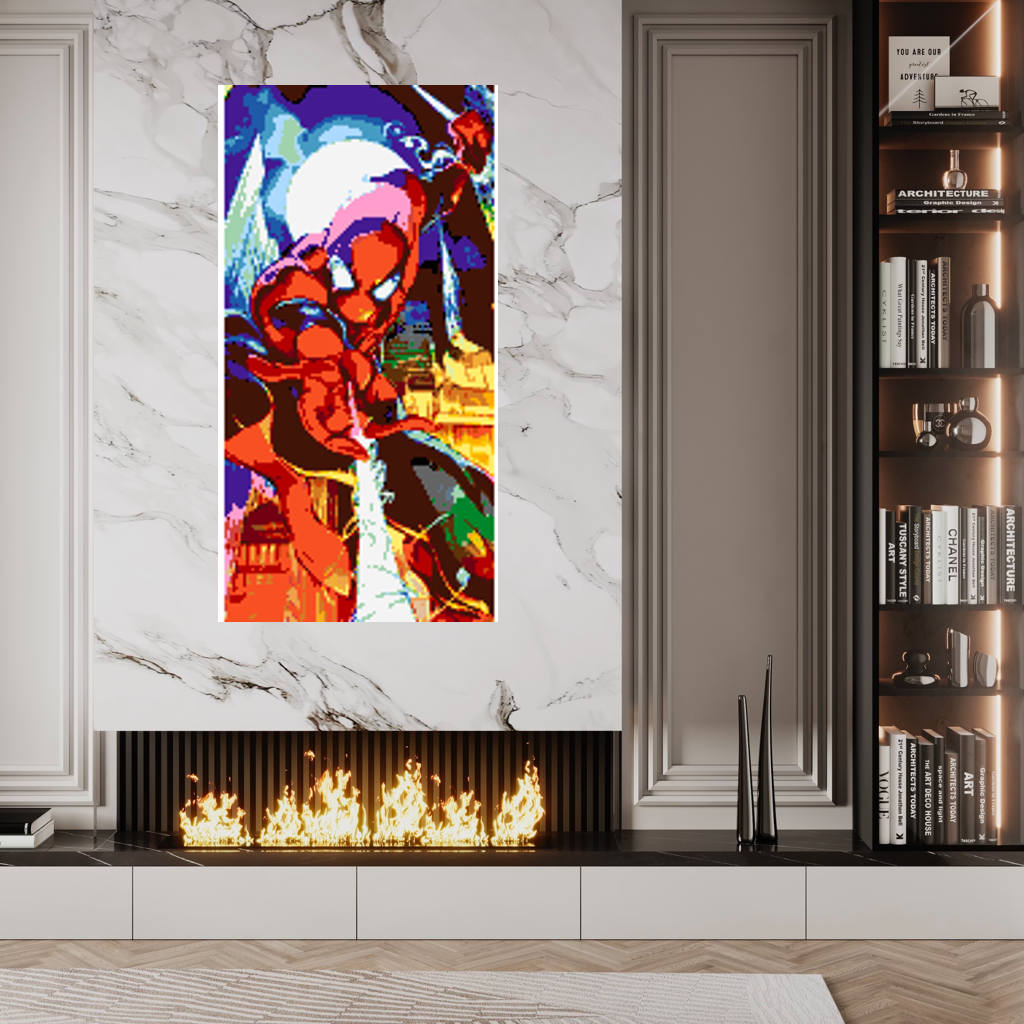 Spiderman Mosaic Interpretation