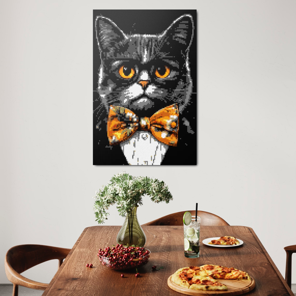 Hipster cat Looper mosaic