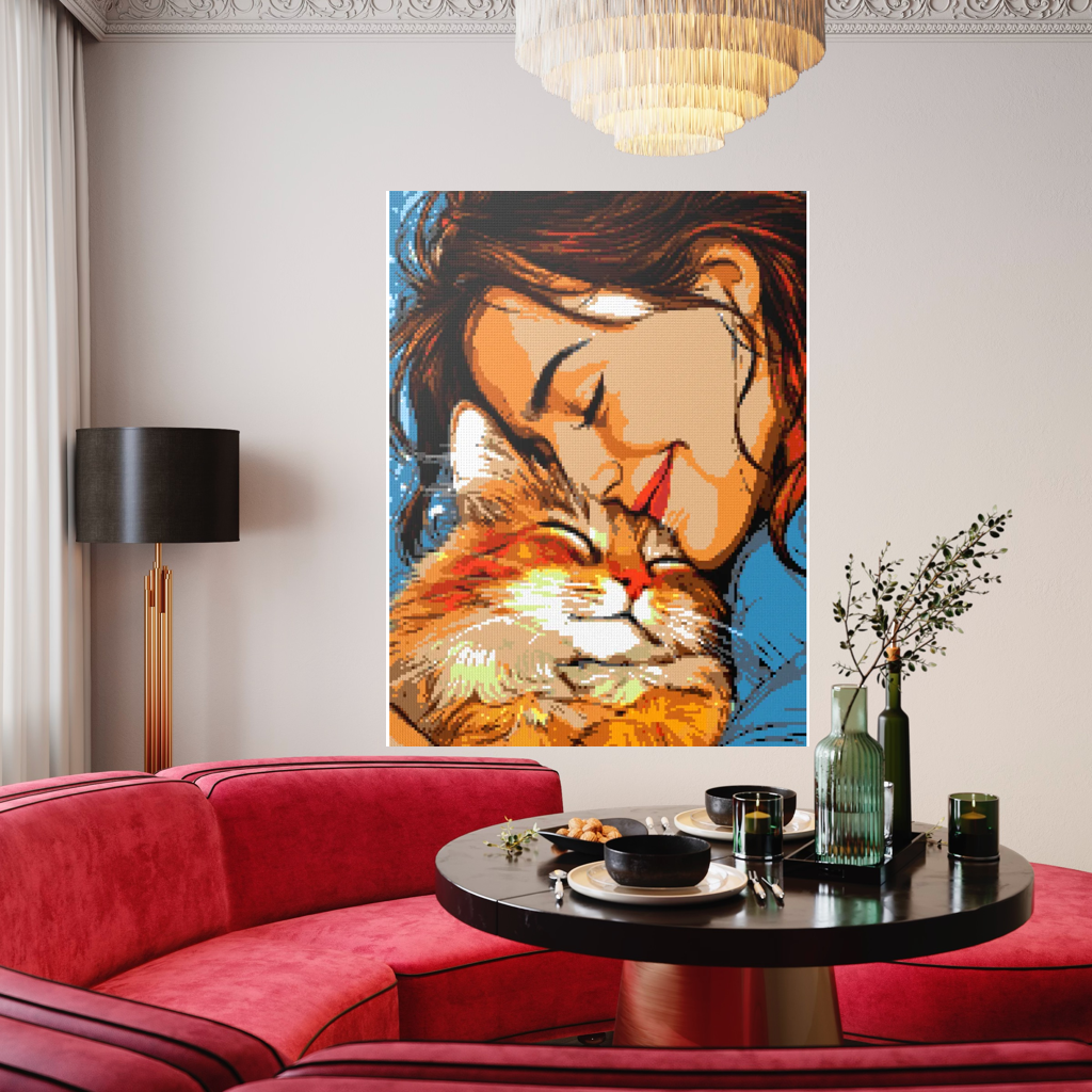 My cat is my love mosaic
