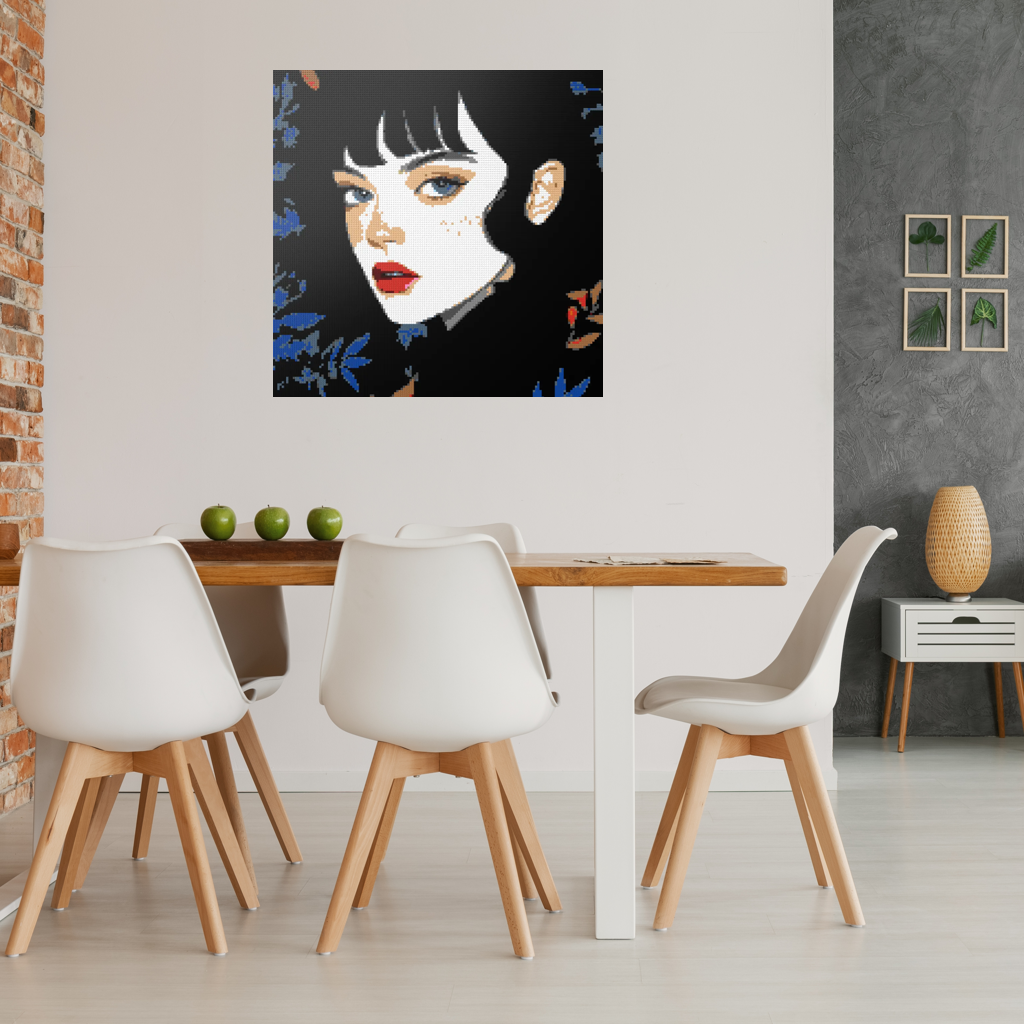 Monica portrait mosaic