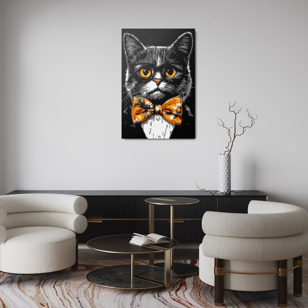 Hipster cat Looper mosaic