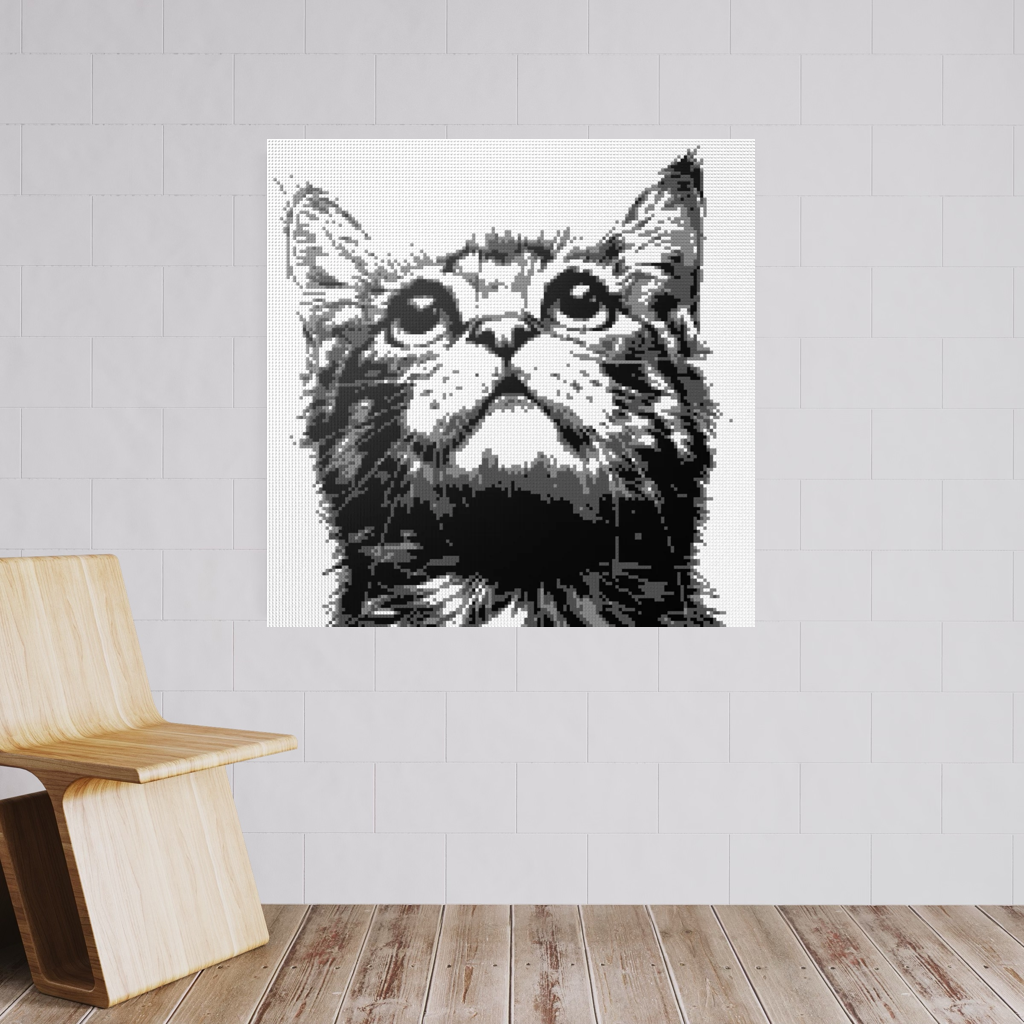 Black and white Cat Jerry mosaics