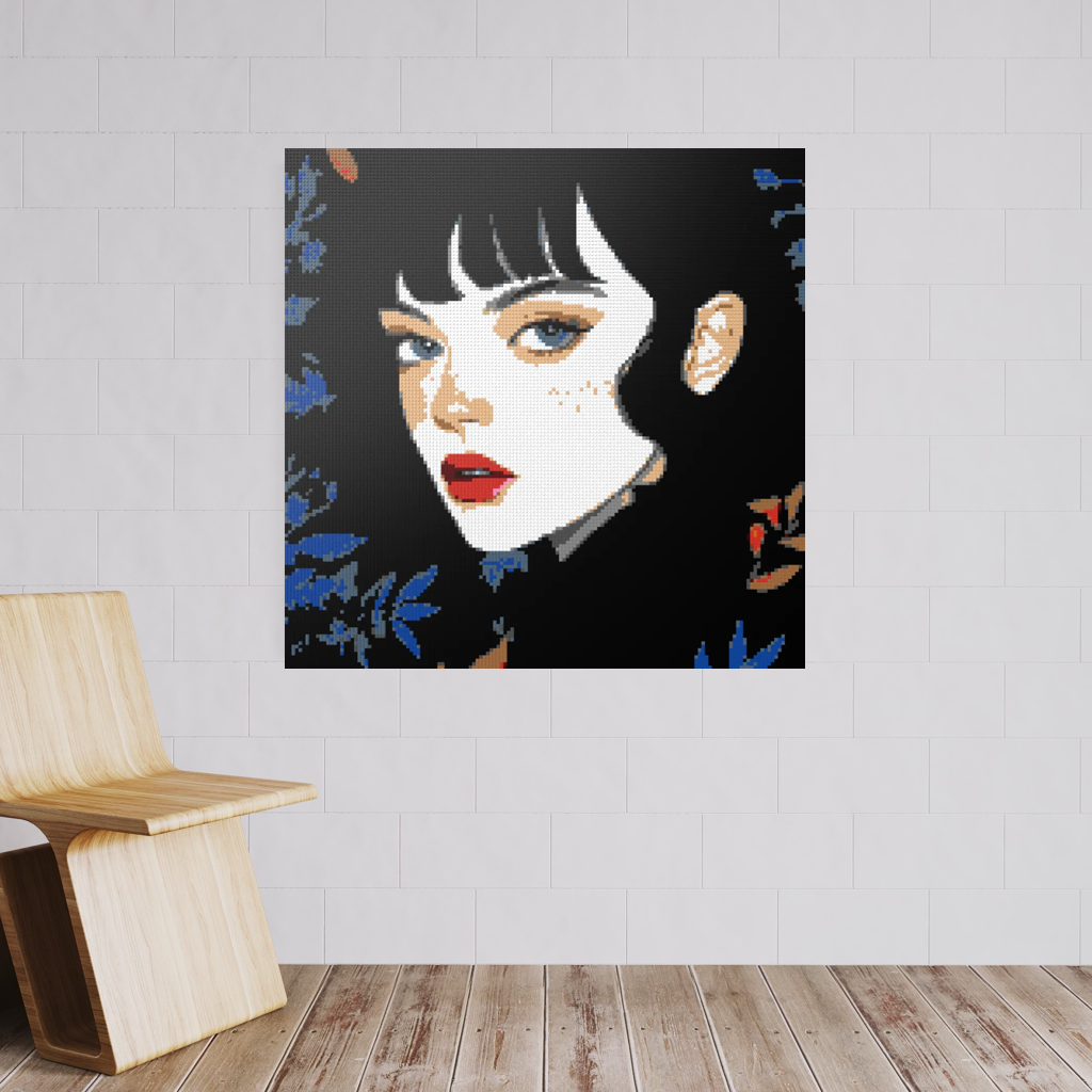Monica portrait mosaic