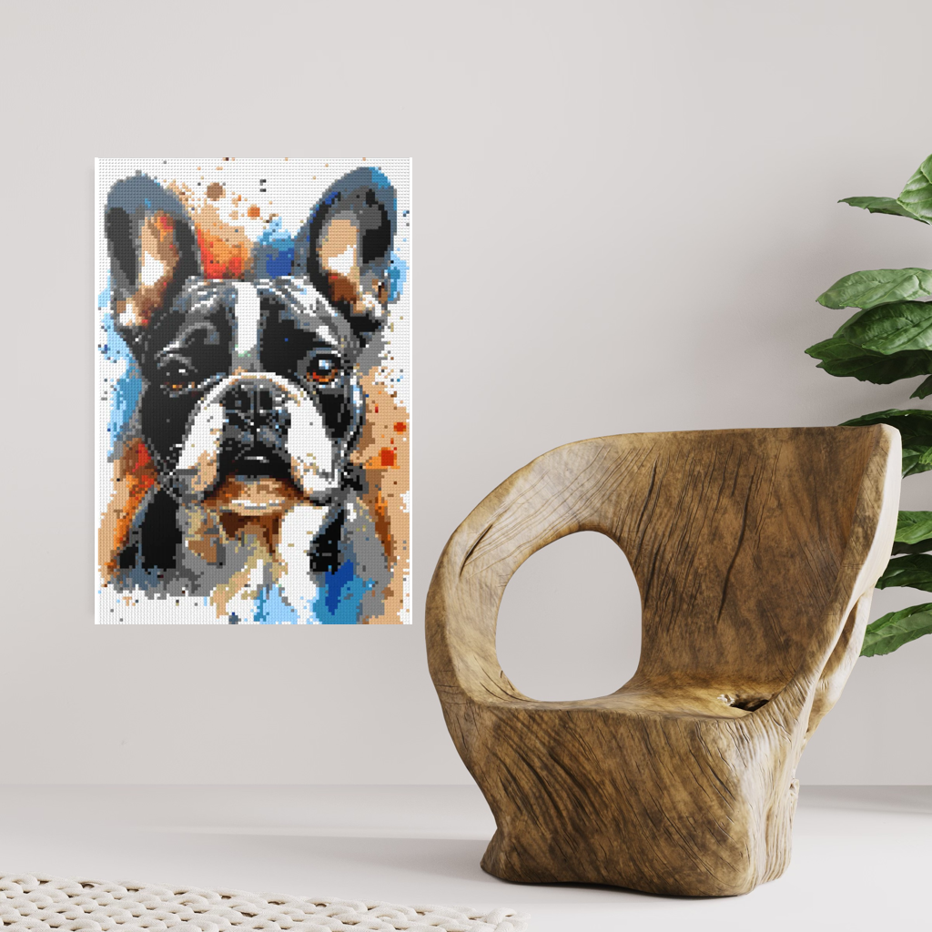French bulldogs mosaic