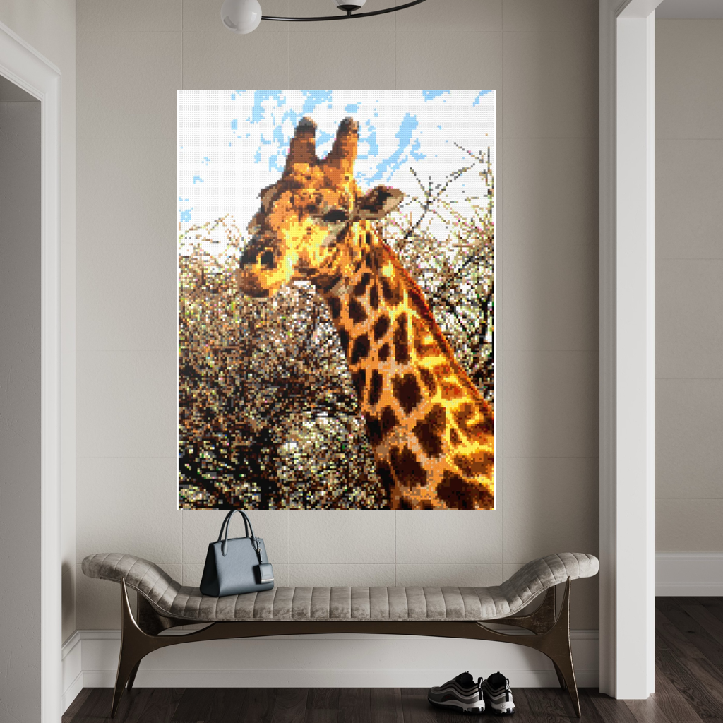 African Giraffe Portrait Large
