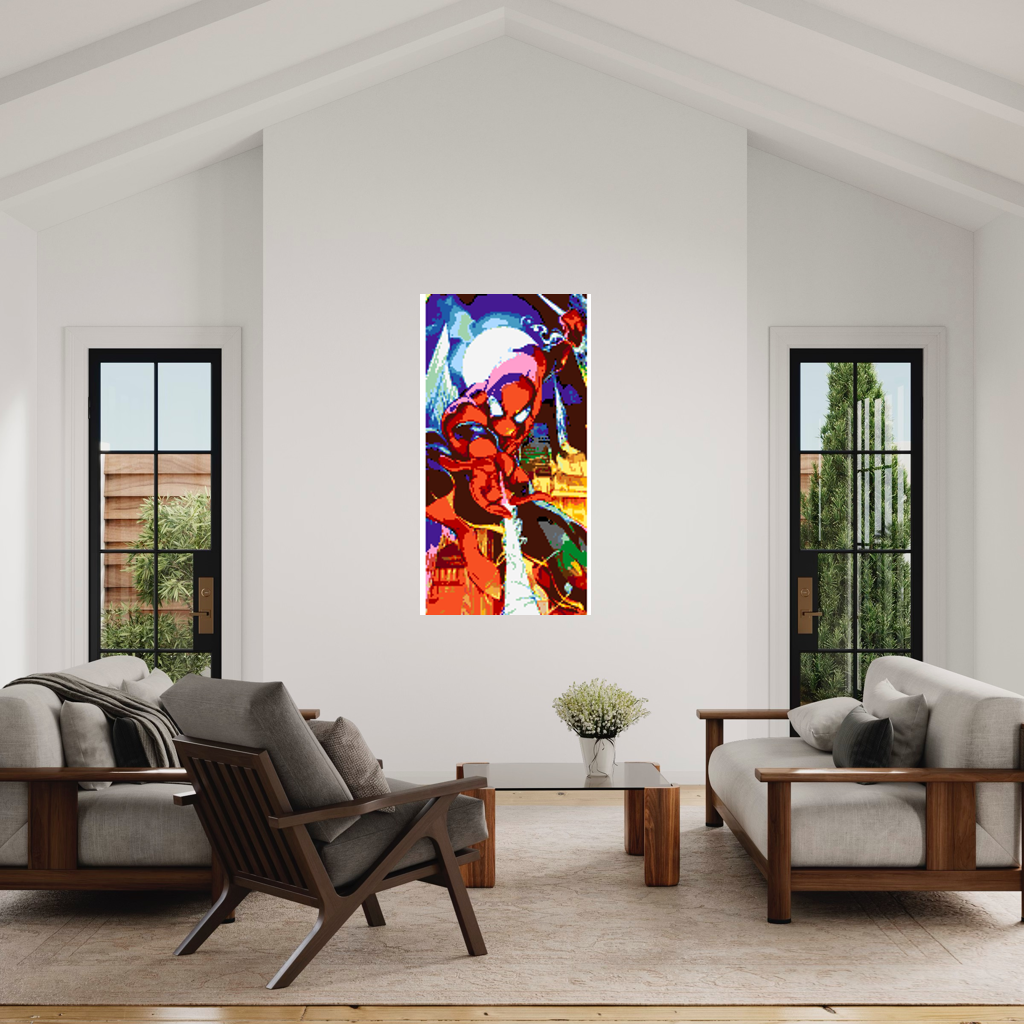 Spiderman Mosaic Interpretation