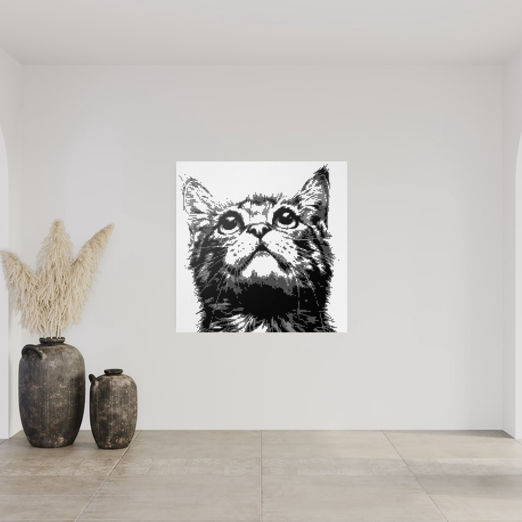 Black and white Cat Jerry mosaics