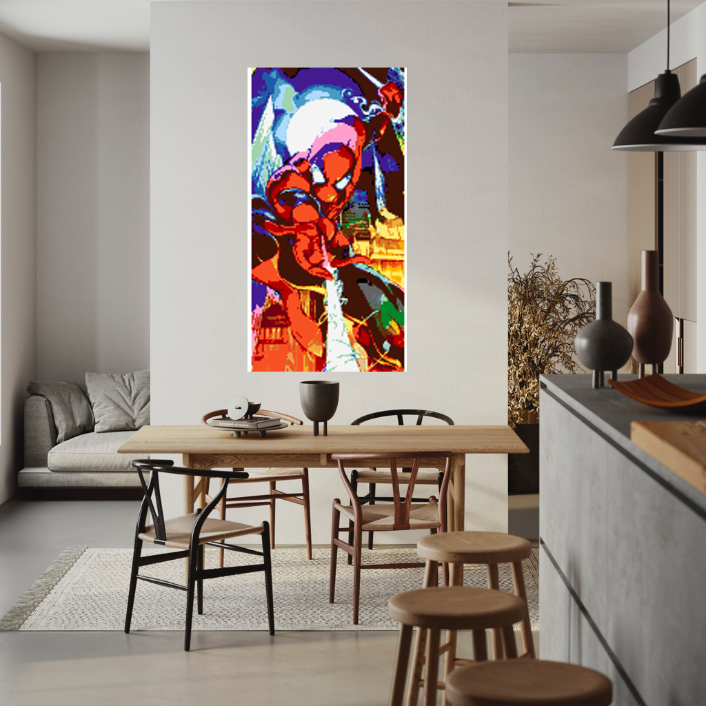 Spiderman Mosaic Interpretation