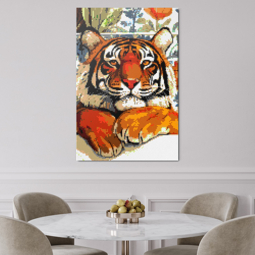 Tiger in bathtube Mosaic