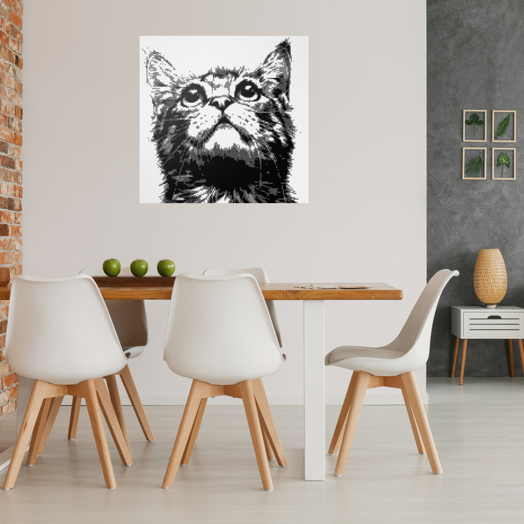 Black and white Cat Jerry mosaics