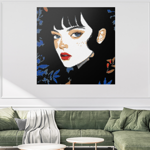 Monica portrait mosaic