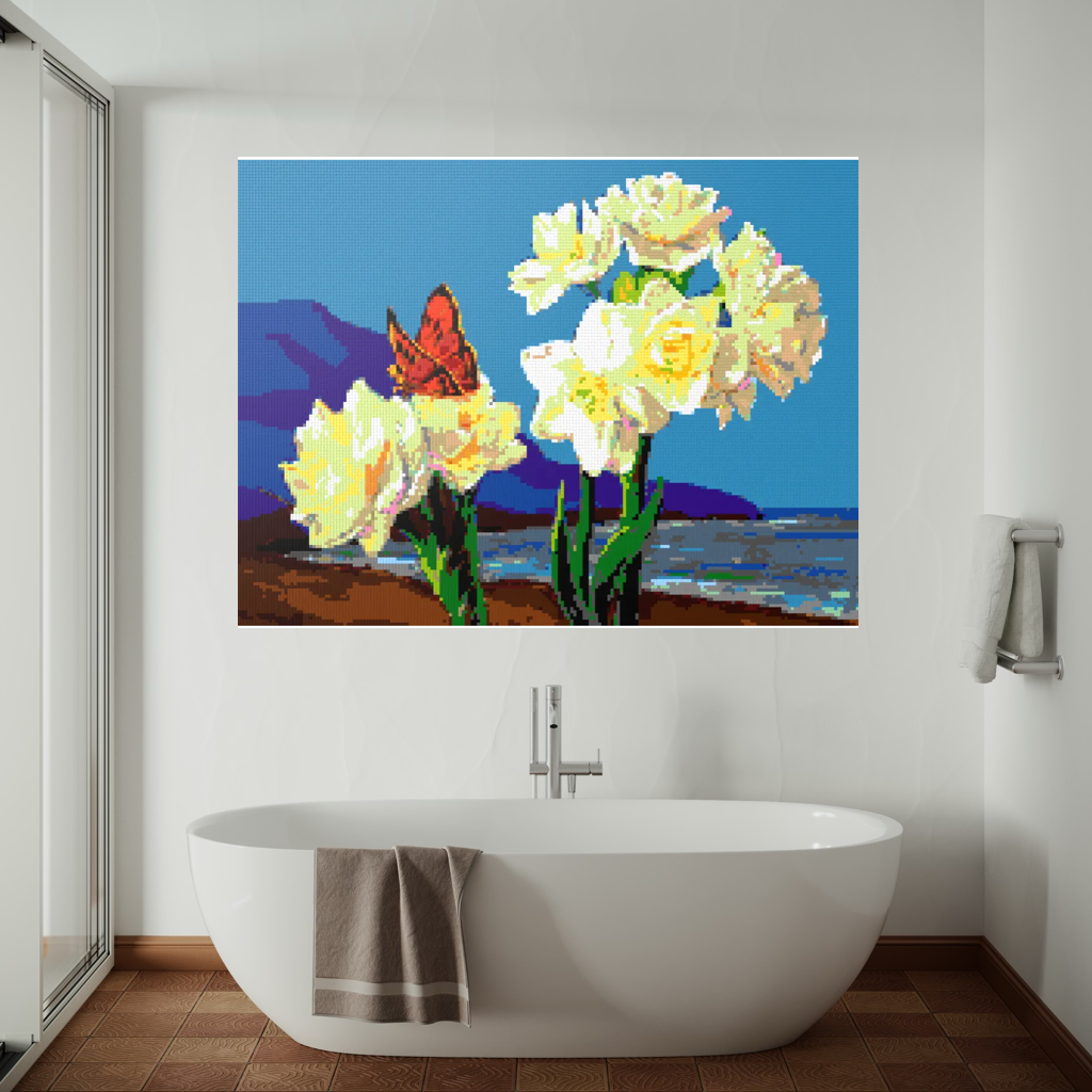 A Morning Greeting from Narcissus Flowers