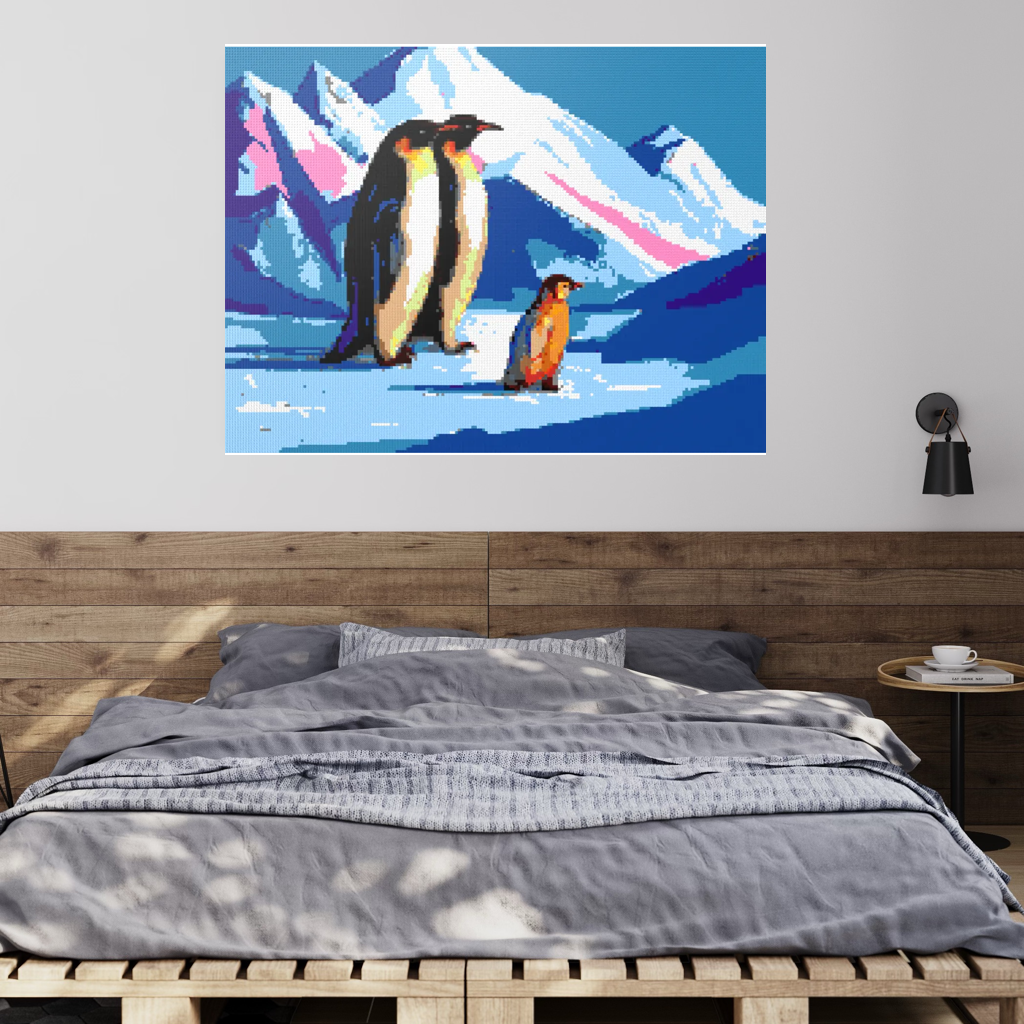 Happy Penguin Family