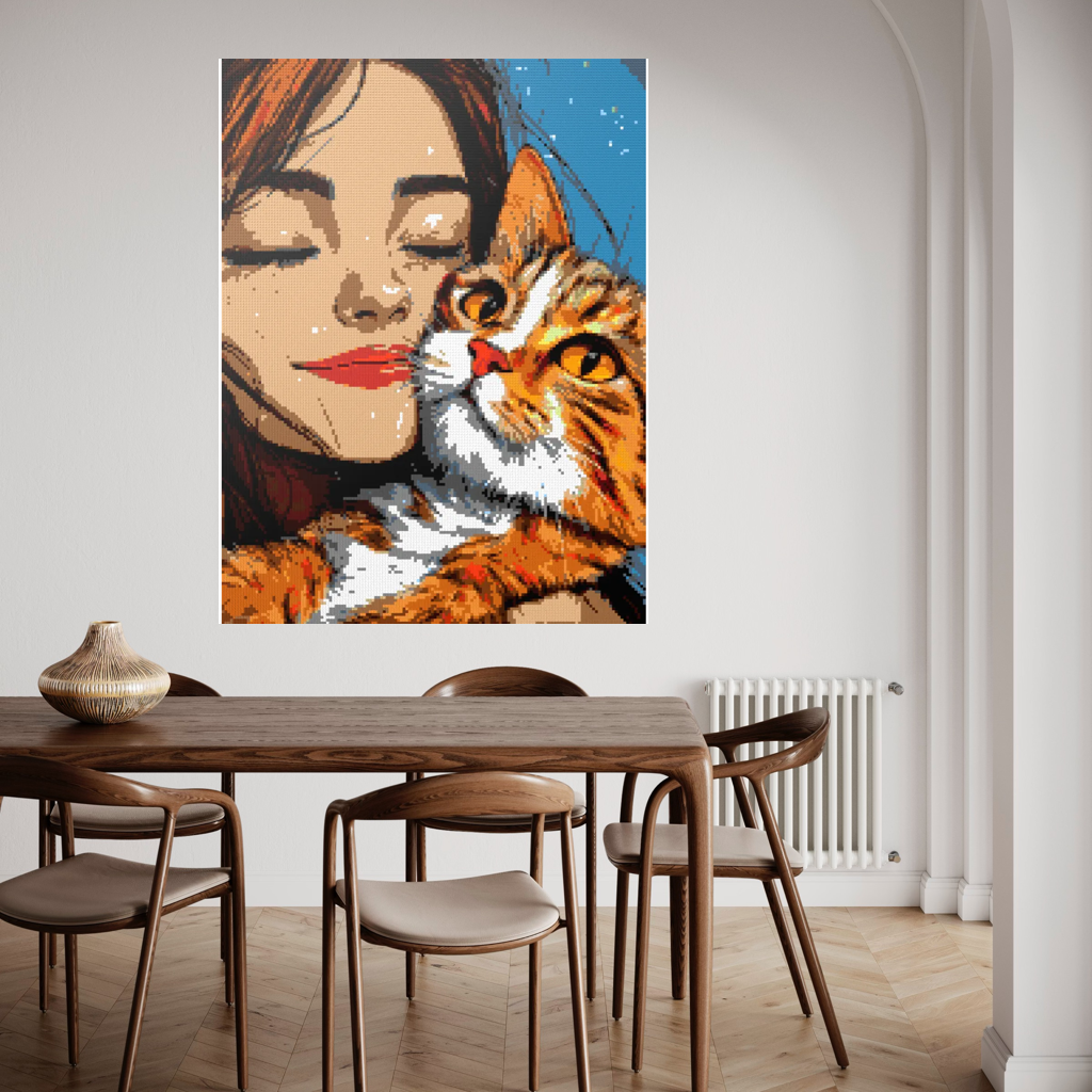 Cat's love mosaic