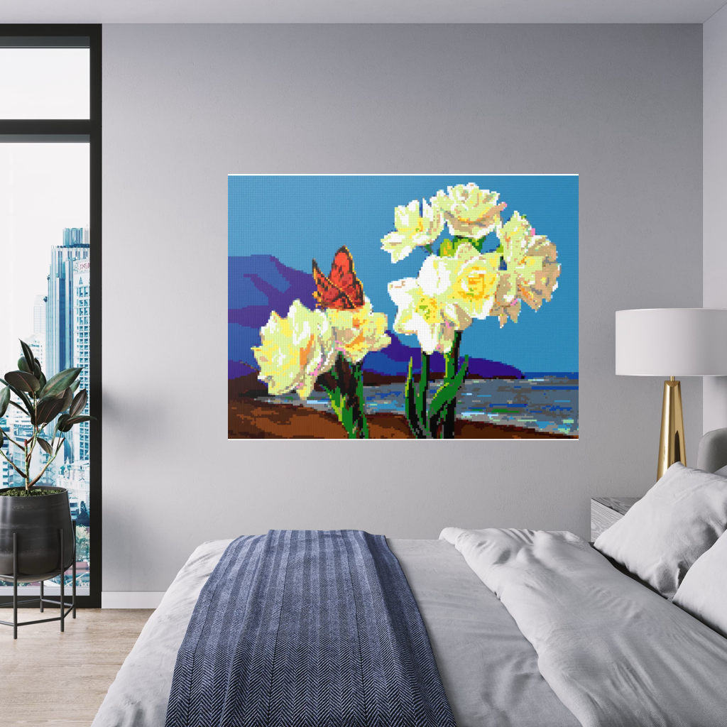 A Morning Greeting from Narcissus Flowers