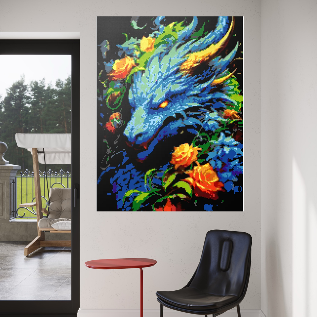 Blue Dragon mosaic