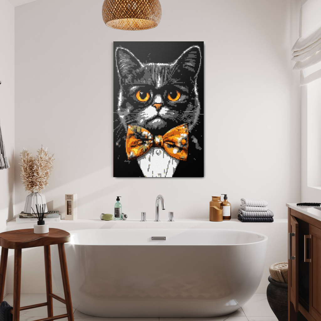 Hipster cat Looper mosaic