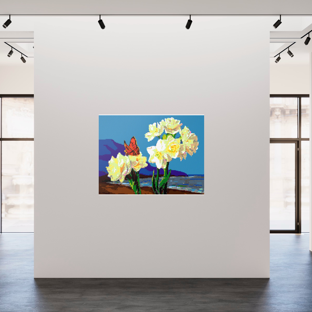 A Morning Greeting from Narcissus Flowers