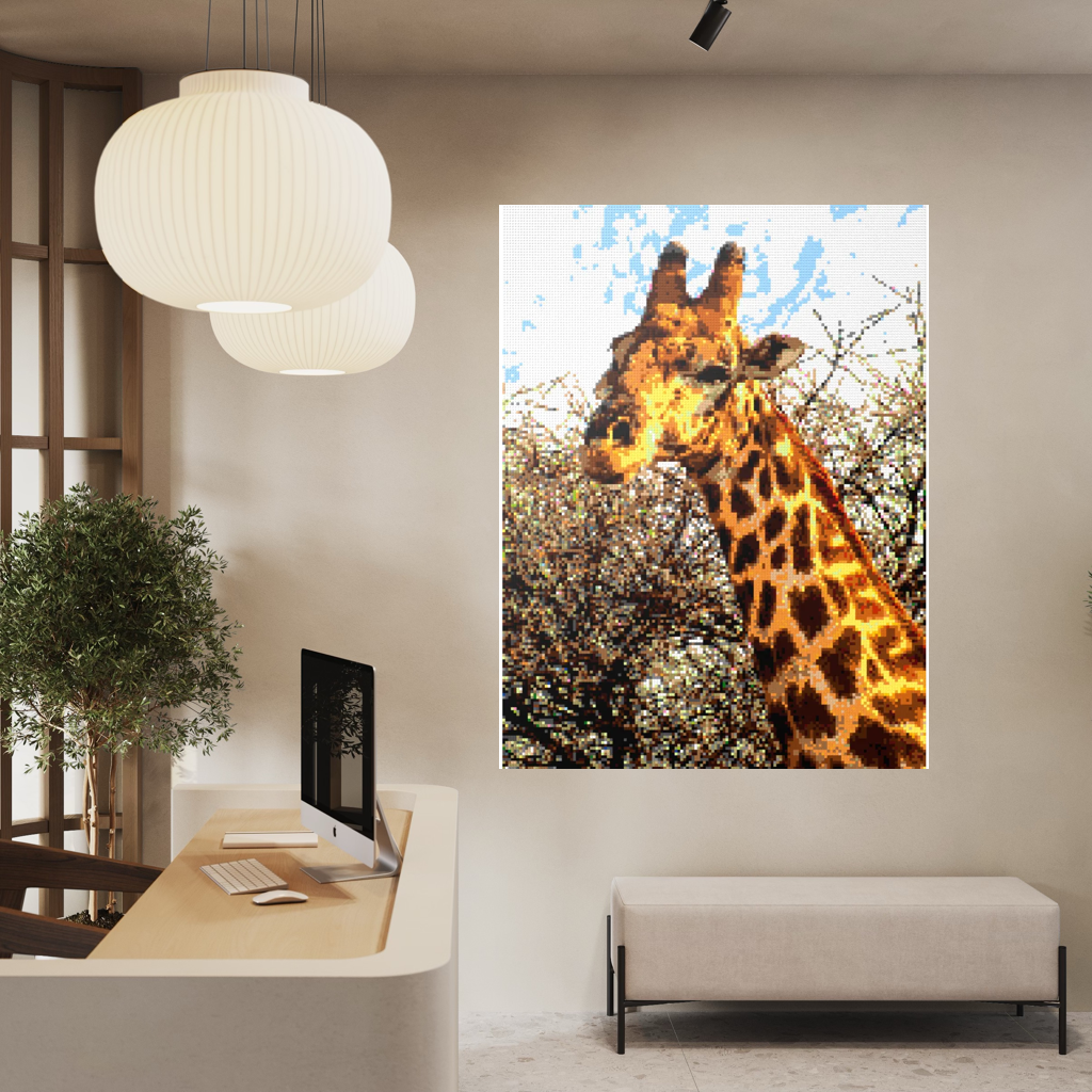 African Giraffe Portrait Large