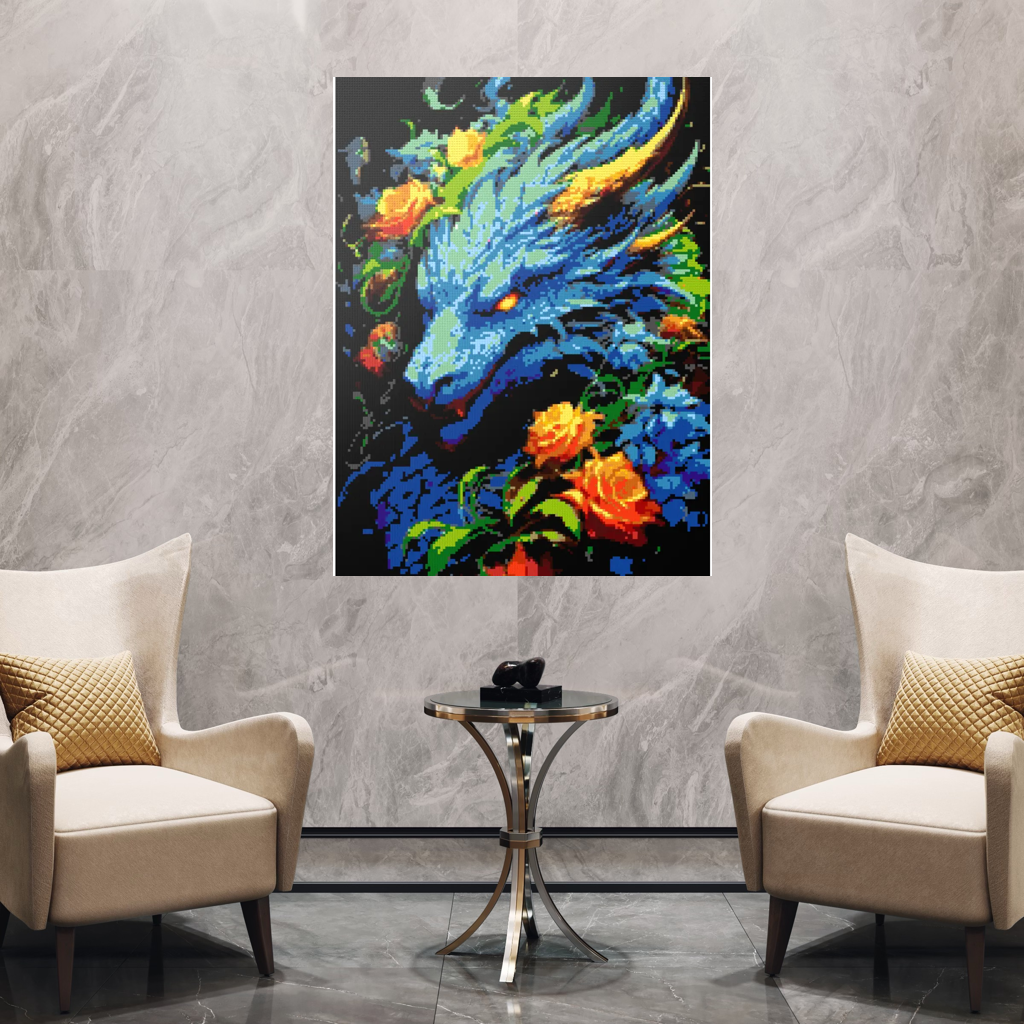 Blue Dragon mosaic
