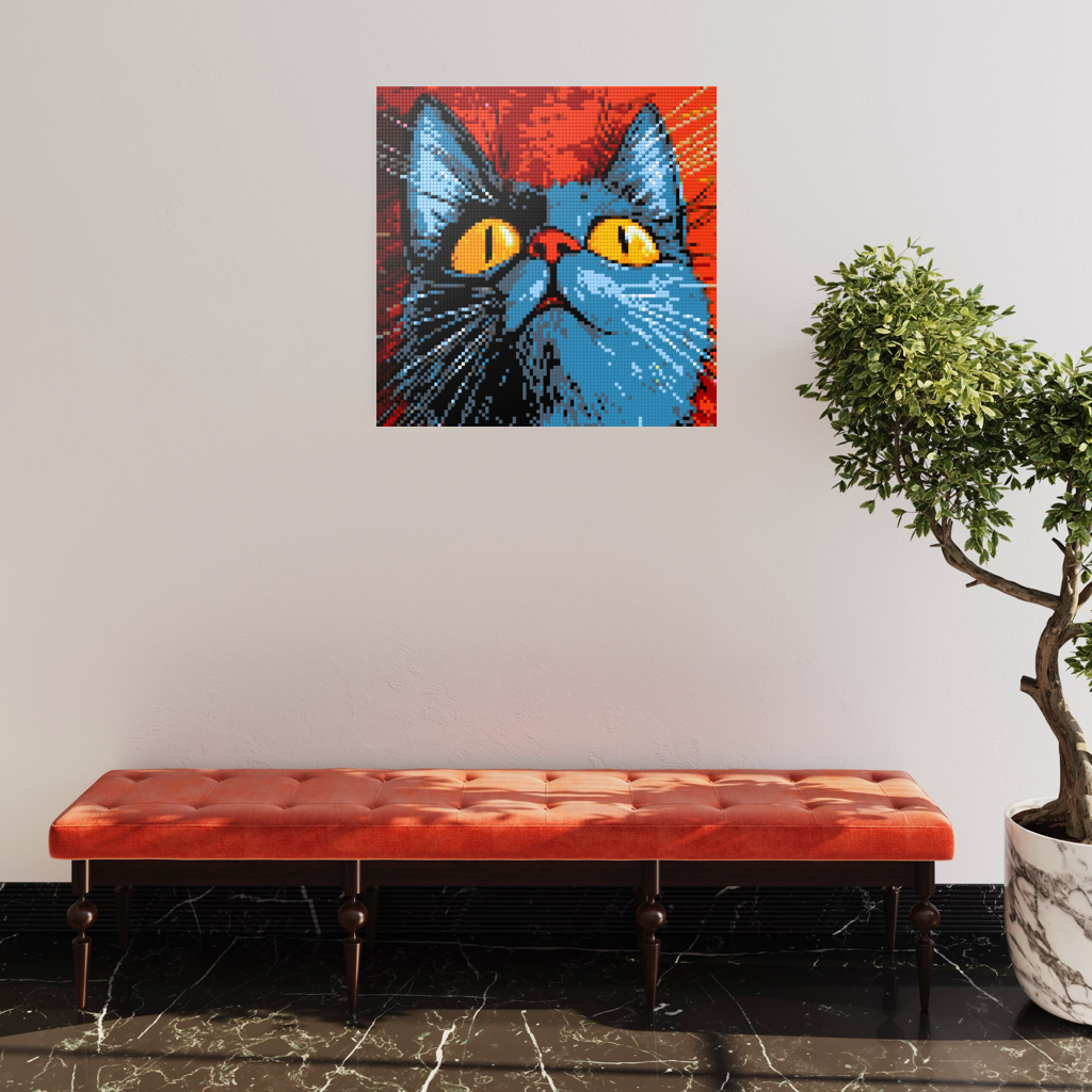 Cat Toby mosaic