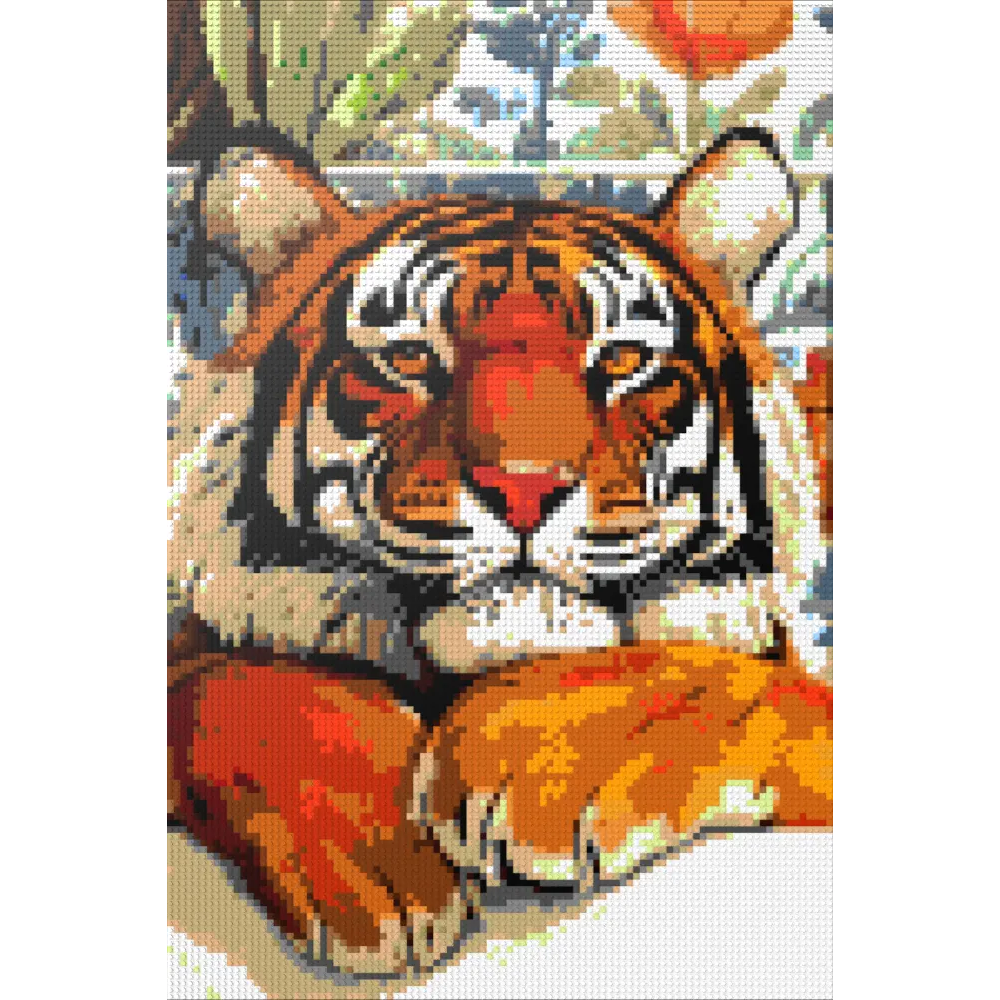 Tiger in bathtube Mosaic