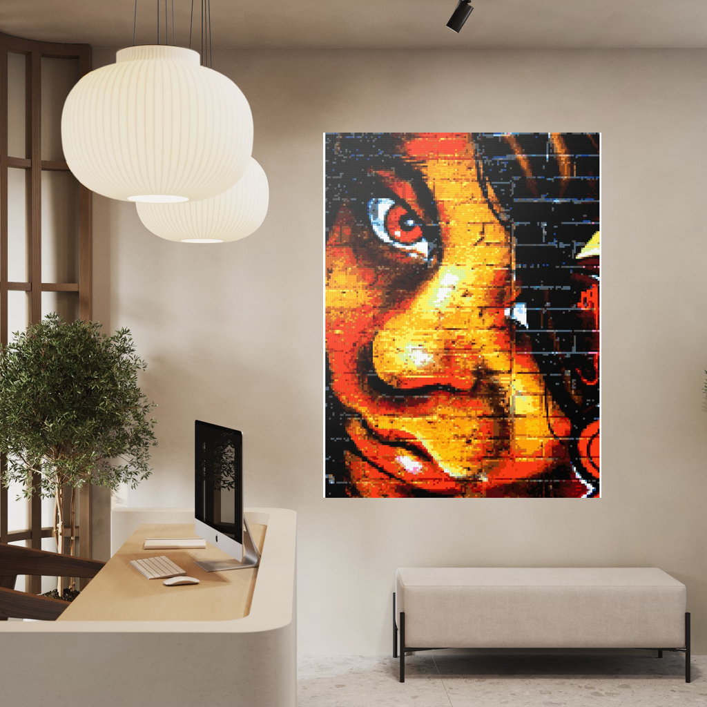 Street Art Spray Paint Face