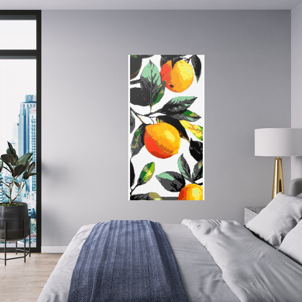Lemons botanical art mosaic