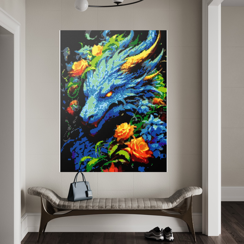 Blue Dragon mosaic