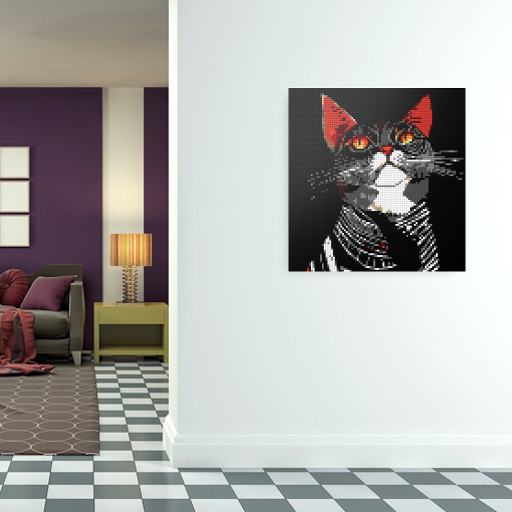 Cat Star mosaic