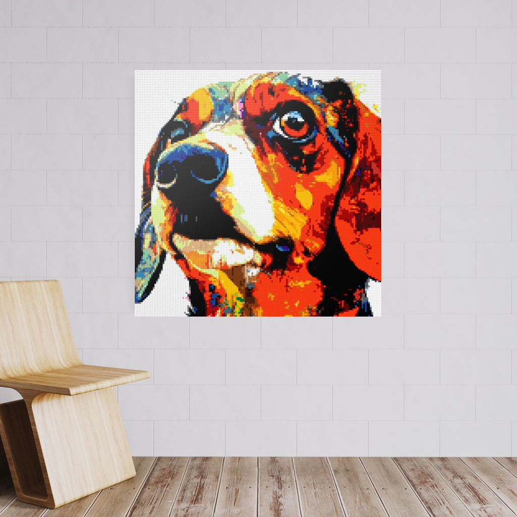 Dog dachshund mosaic
