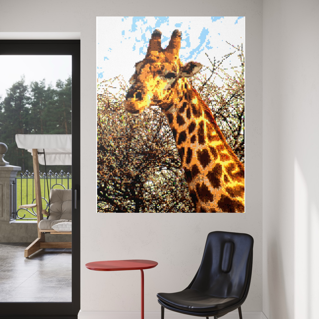 African Giraffe Portrait Large