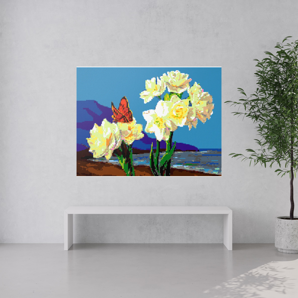 A Morning Greeting from Narcissus Flowers