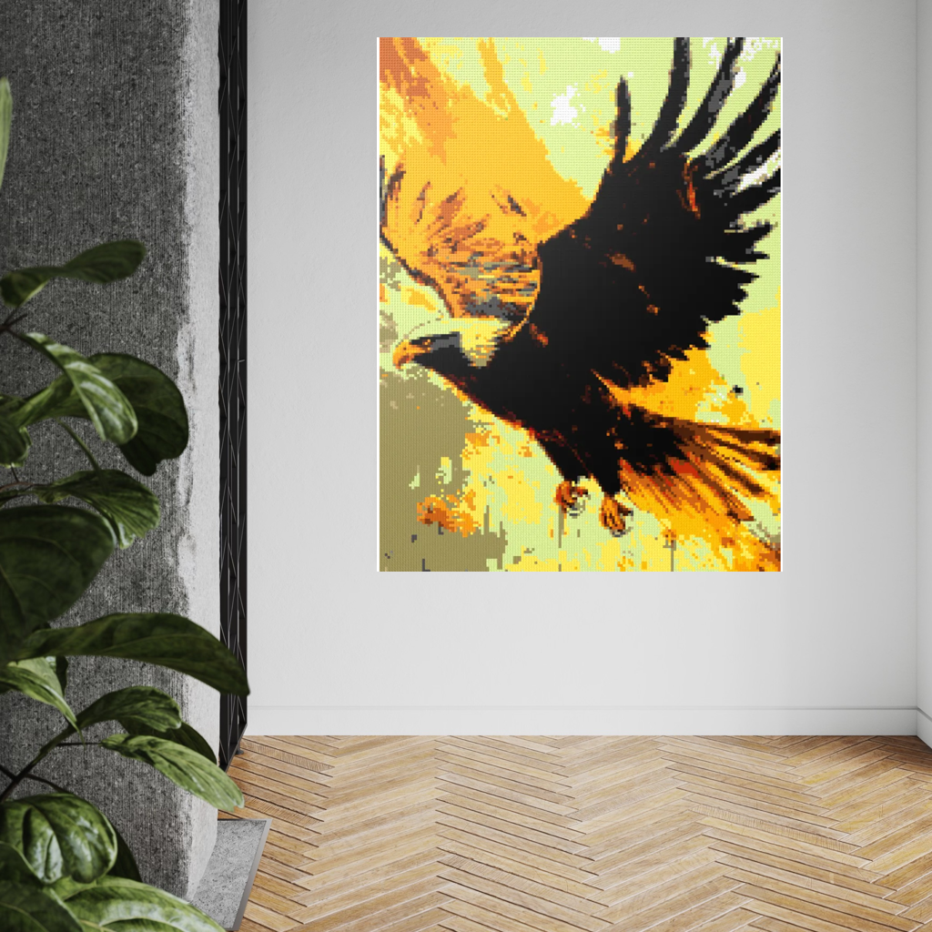 Eagle bird animal mosaic