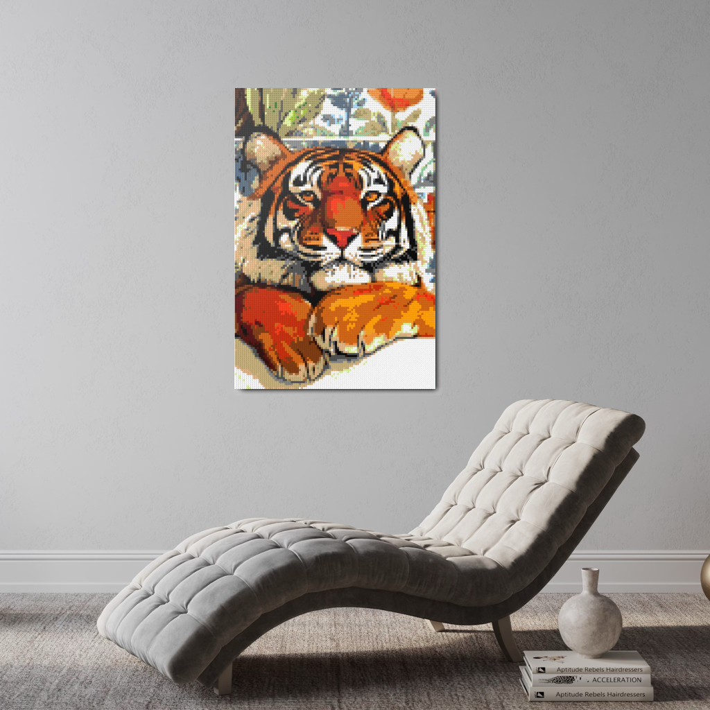 Tiger in bathtube Mosaic