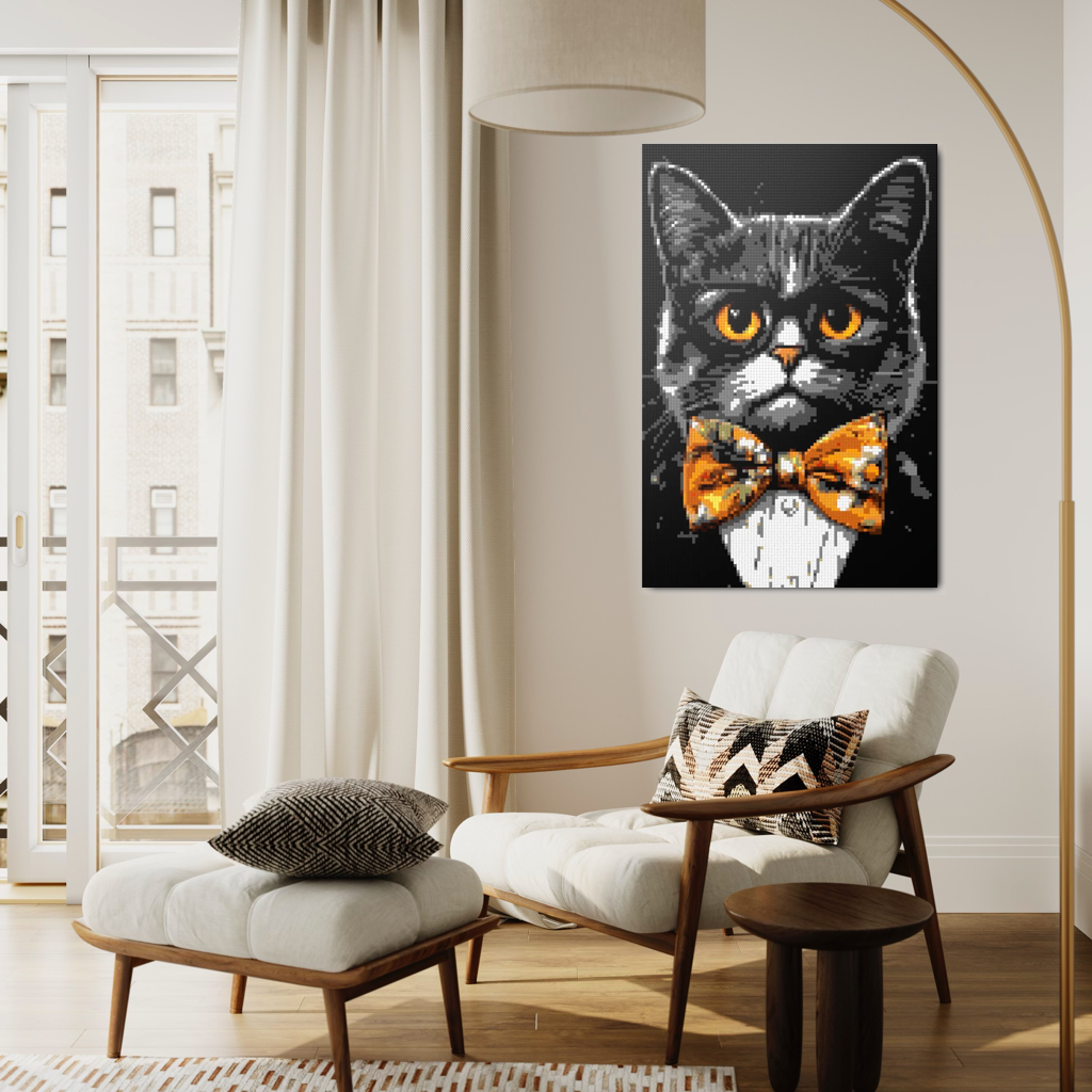 Hipster cat Looper mosaic