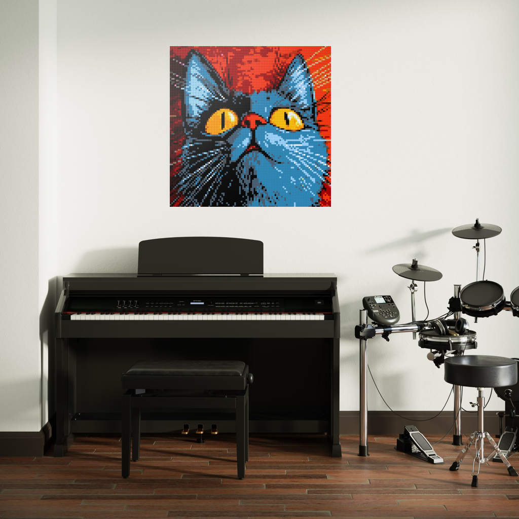 Cat Toby mosaic