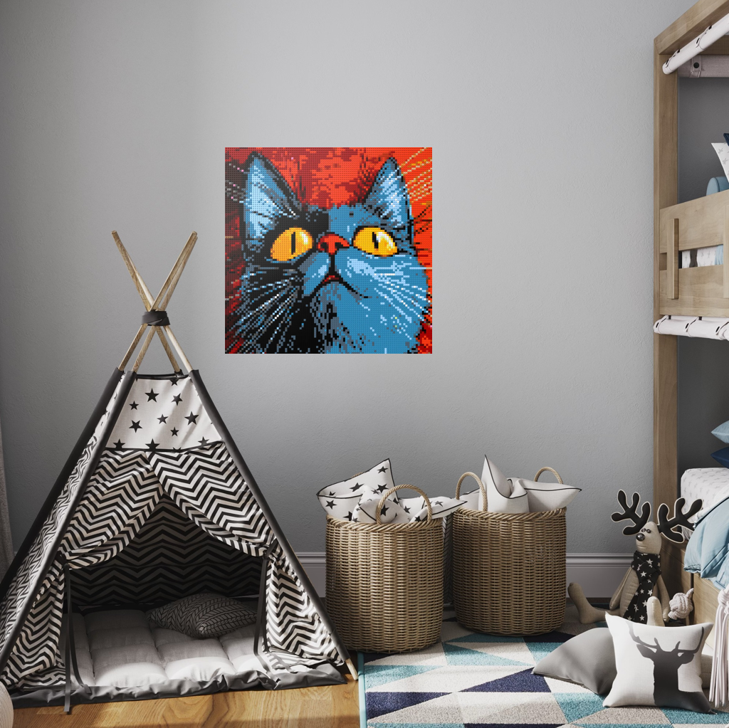 Cat Toby mosaic