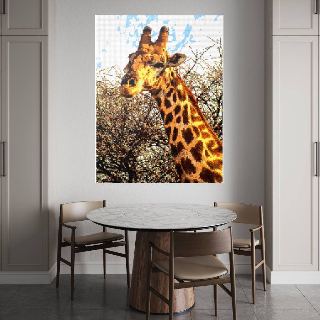 African Giraffe Portrait Large