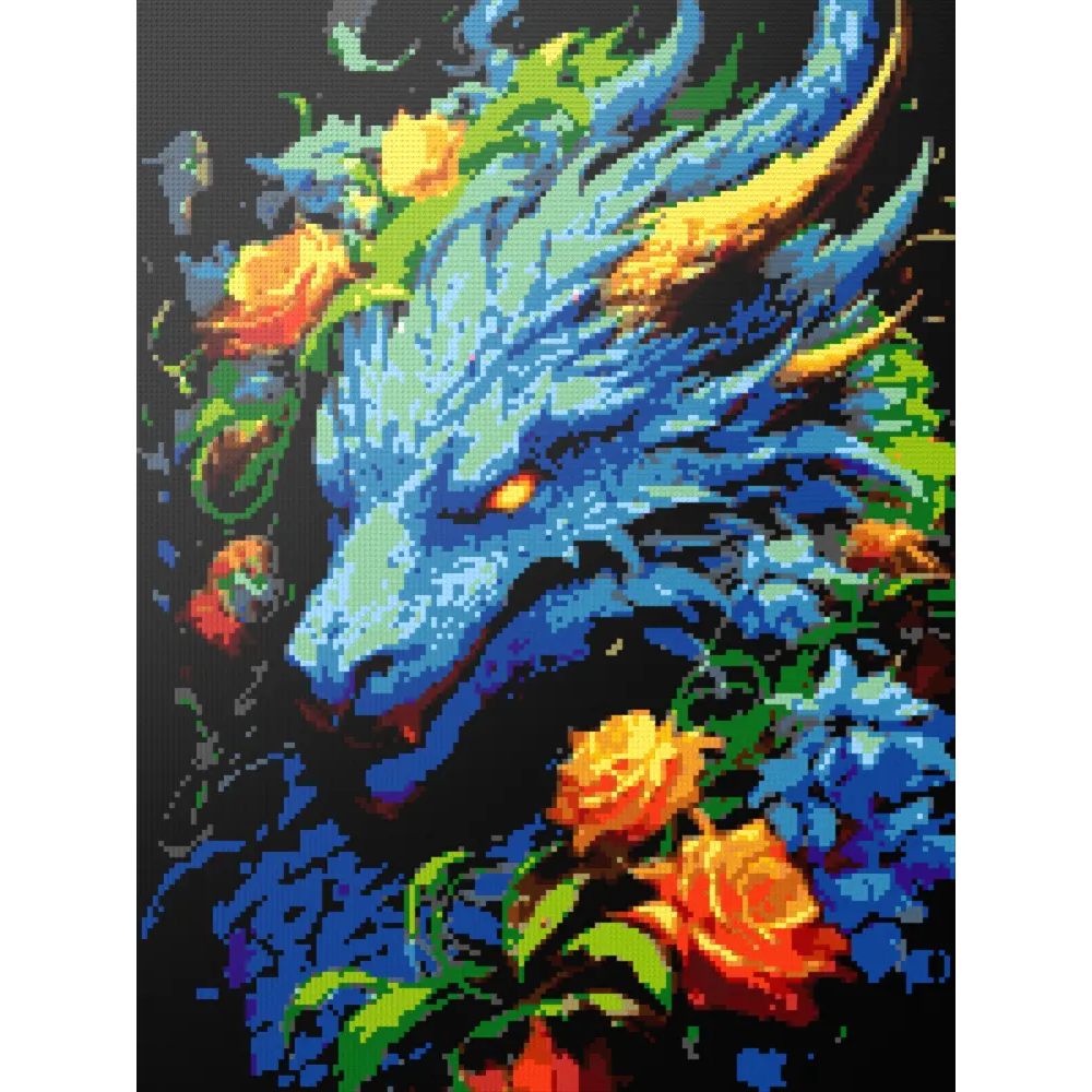 Blue Dragon mosaic
