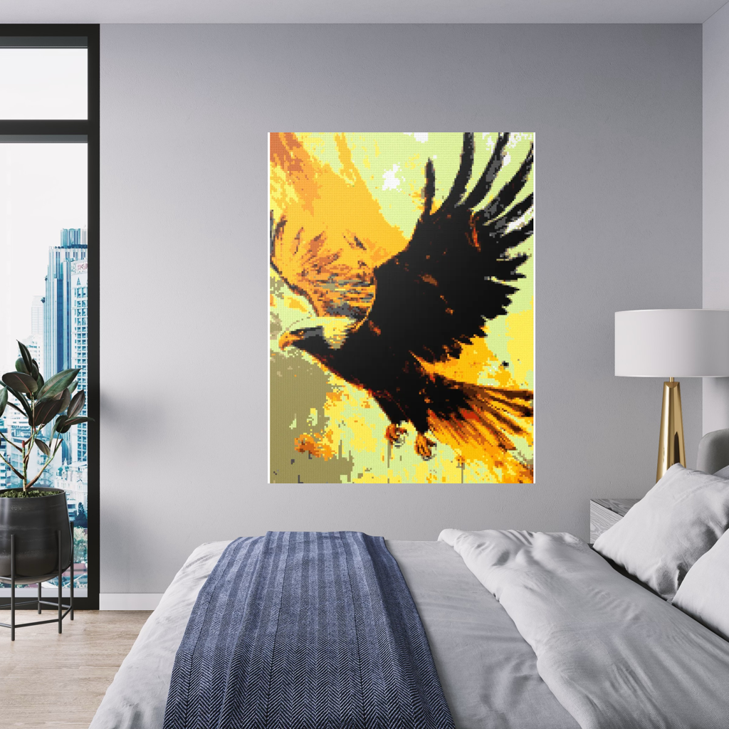 Eagle bird animal mosaic