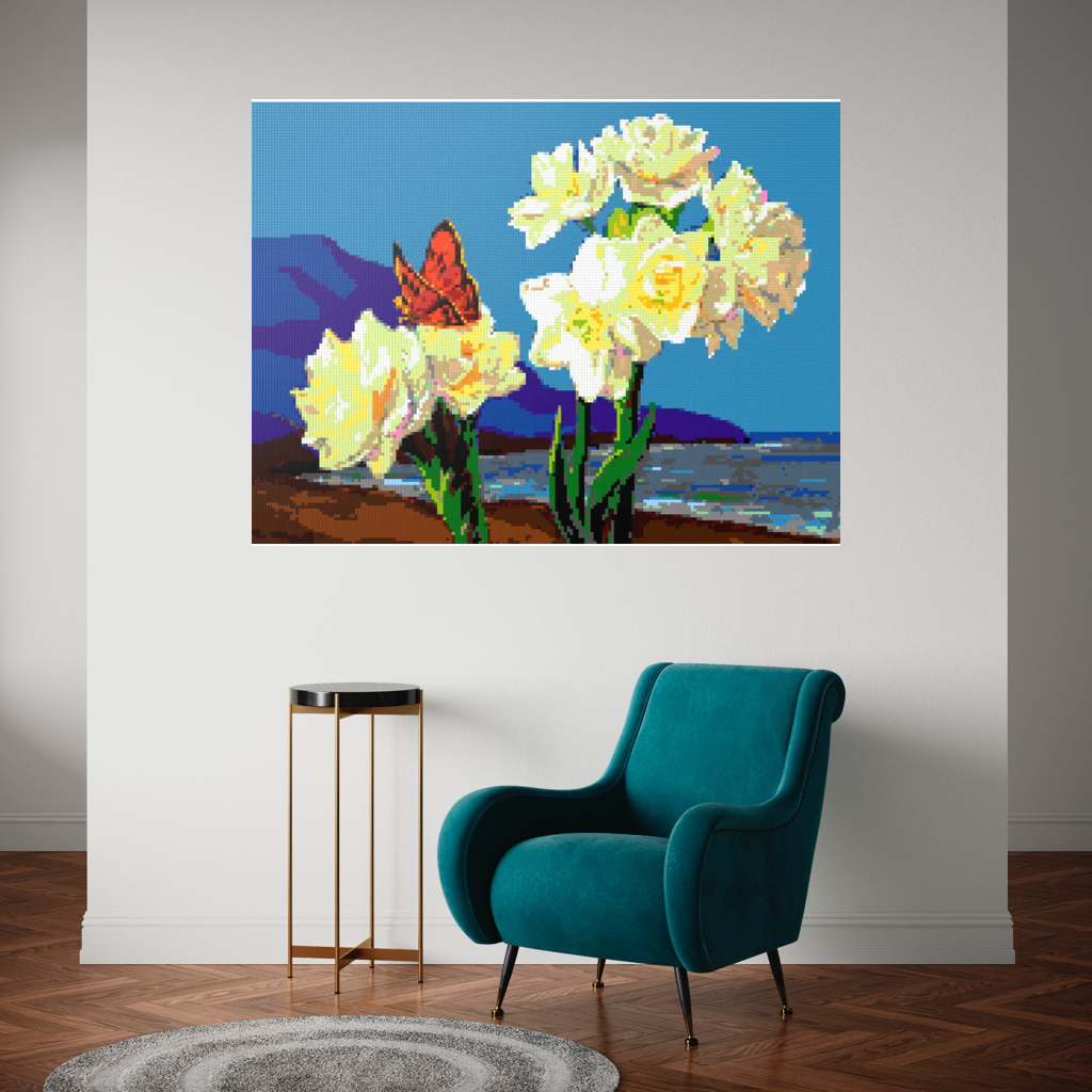 A Morning Greeting from Narcissus Flowers