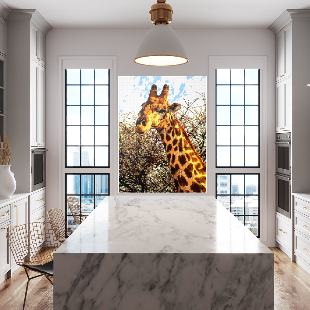 African Giraffe Portrait Large